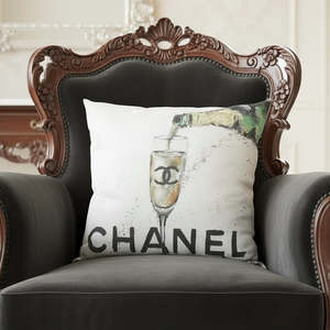 Le Forge Velvet Chanel Champagne Cushion