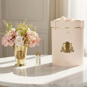 Fragrance: Cote Noire Grand Summer Posies Pink Blush Gold Goblet