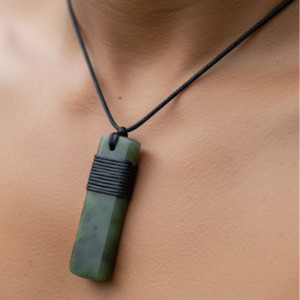 Long Wrapped Greenstone Toki