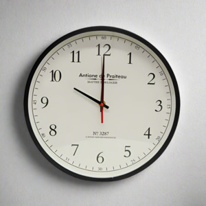 French Country Noir Petite Clock