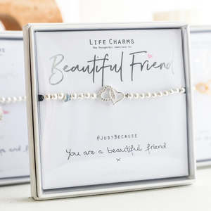 Beautiful Friend Life Charms Silver Bracelet