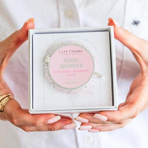 Novelty Gifts: Rose Quartz Healing Stone Bracelet