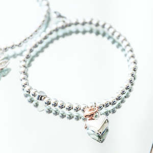 Mum Life Charms Silver Bracelet