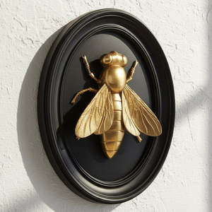 Black & Gold Bee Wall Art