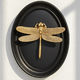 Black & Gold Dragonfly Wall Art