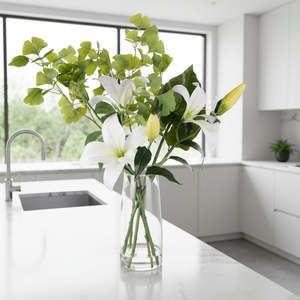 Casa Lily Gingko Artificial Floral Arrangement