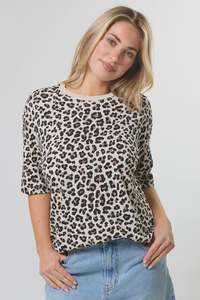 Tops: Stella + Gemma Leopard Print Porter Tee