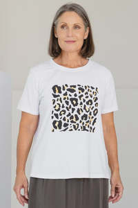 Tops: Freez Leopard Lovers Cuff Tee