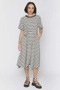 Skirts Dresses: Blacklist Striped Lucia Dress