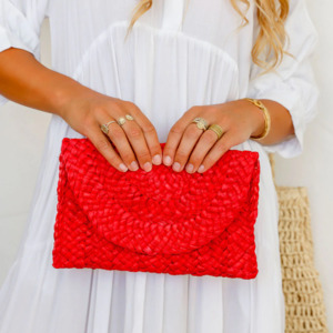 Accessories: Melon Clutch Bag