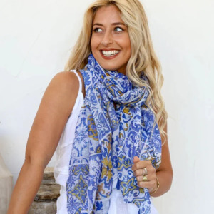 Accessories: Azure Blue Scarf