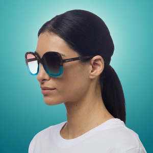 Sunglasses: Okkia Anna Havana Blue Sunglasses