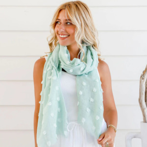 Scarves Hats Gloves: Mint Soft Spot Mint Scarf