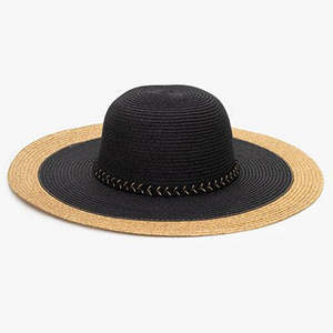 Black & Gold Dolce Summer Hat