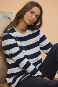Fashion: Navy Stripe Roam Tee