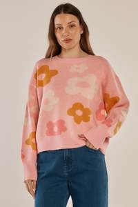Betty Basics Pink Leonie Knit Sweater