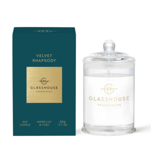 Fragrance: Glasshouse 60g Velvet Rhapsody Candle