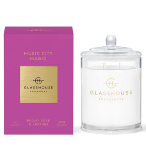 Fragrance: Glasshouse 380g Music City Magic Candle