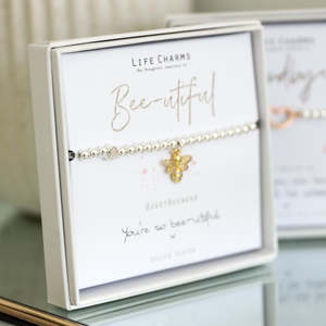 Bee-utiful Life Charms Silver Bracelet