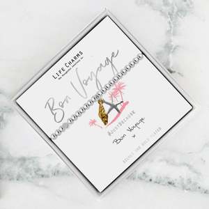 Novelty Gifts: Bon Voyage Life Charms Silver Bracelet