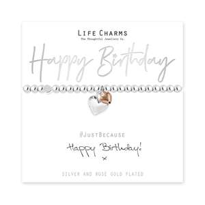 Happy Birthday Life Charms Bracelet