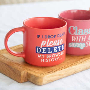 Cheeky Delete History Mug