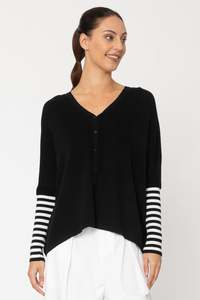 Two by Two Black Grace Cardigan