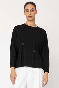 Tops: Two by Two Black Comet Top