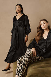 Skirts Dresses: Eb & Ive Black San Maxi Dress
