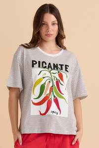 Clearance: Betty Basics Chilli Relax Boxy Tee