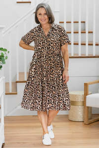 Freez Leopard Print Amelia Dress