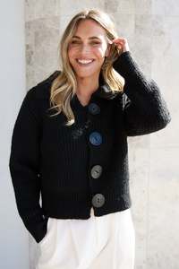 Brave True: Brave & True Black Winslow Cardigan