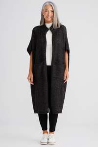 Brave True: Brave & True Charcoal Phoenix Knit Cardigan