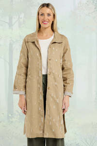 Jackets Coats: Et Alia Distressed Sandstone Lennox Trench Coat