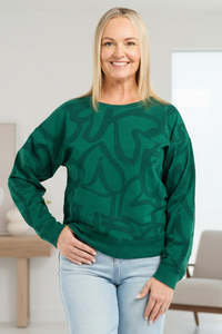 Seduce: Zafina Green Hearts Verona Sweatshirt
