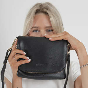 Bags: Federation Black Leather Take Me Bag