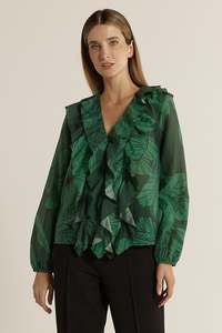 Fashion: Fate & Becker Evergreen Lynn Ruffle Blouse