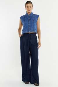 Sass Navy Beth Tailored Pant