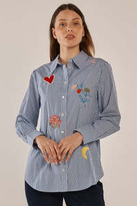 Betty Basics Amelia Striped Shirt