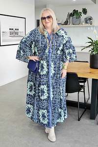 Fate & Becker Mint & Navy Domininca Dress