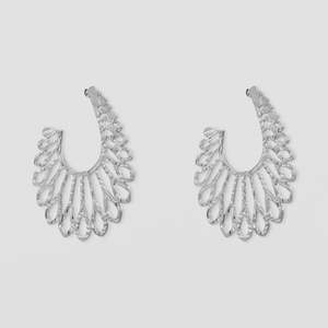 Stella + Gemma Silver Filigree Earrings