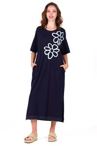 Jellicoe Navy Flower Evie Dress