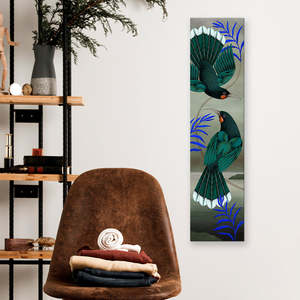 Kiwiana: Huia Vine Canvas