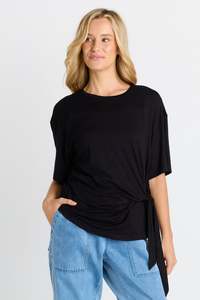 Betty Basics Black Knot Tee
