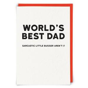 Worlds Best Dad Card
