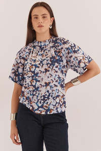 Sass Anika Frill Neck Blouse