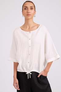 Eb & Ive White Button Top/Jacket