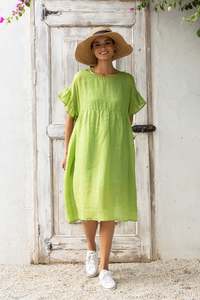 Fashion: Two by Two Reversible Lime Green Reina Dress