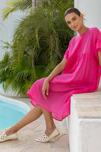 Fashion: Two by Two Reversible Hot Pink Reina Dress