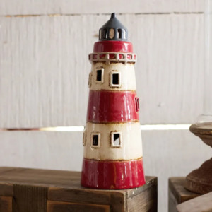 Home Decor: French Country St Malo Tealighlight Lighthouse